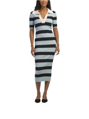 moroccan midi dress in dark brown camila coelho Camila Coelho VESTIDO MOROCCAN en Black